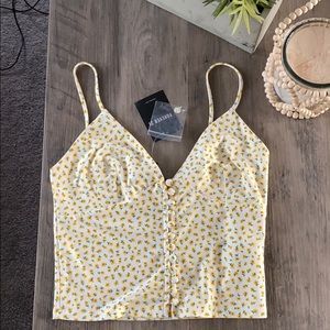Forever 21 floral crop top
